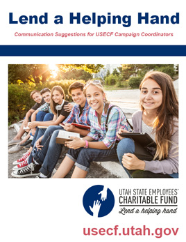 Screenshot of pamphlet: "Communication Suggestions for USECF Campaign Coordinators".